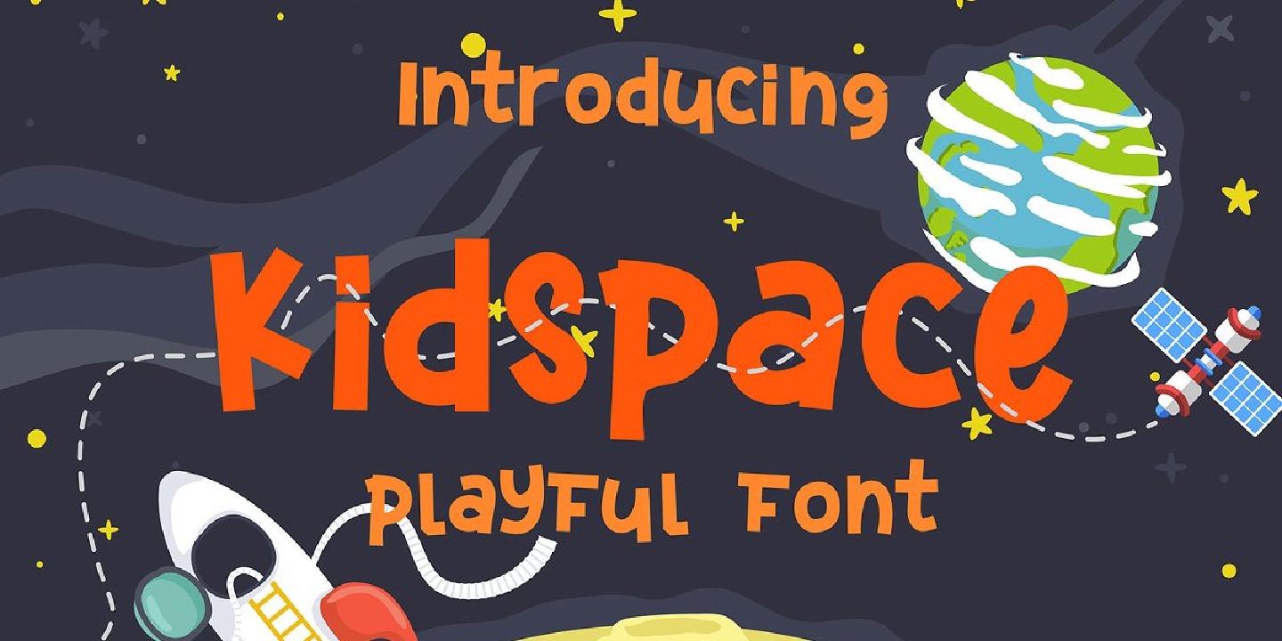 Ejemplo de fuente Kidspace #1